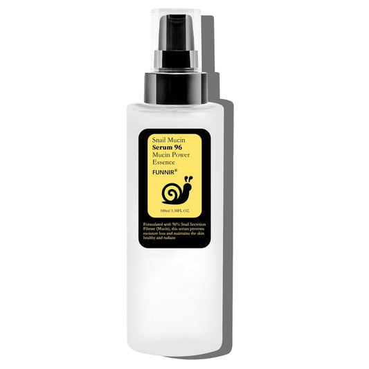 FUNNIR Snail Mucin 96% Essence 100ml, Hydrating Serum for Face with Snail Secretion Filtrate for Dull Skin, Skin care products for All Skin Types Beauty & Personal Care BabyFaceDiary