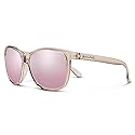 Suncloud Sashay Polarized Sunglasses, Transparent Taupe/Polarized Pink Gold Mirror, One Size