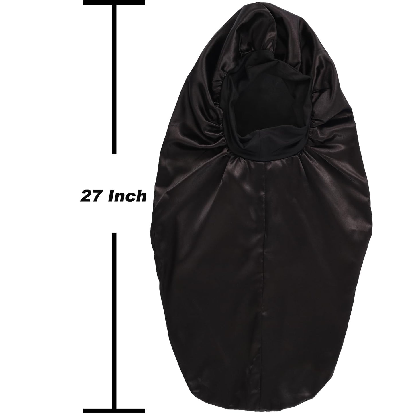 Wbfwbb 2 Pcs Silk Bonnet for Women Satin, Soft Elastic Band Silky Sleeping Cap Big Bonnets for Braids Black,Brown Beauty and Personal Care Wbfwbb