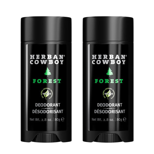 Herban Cowboy Forest Aloe Infused Deodorant with Hints of Cedar, Mandarin, and Black Pepper (2.8 oz) (2 Pack, Forest) Beauty and Personal Care Herban Cowboy
