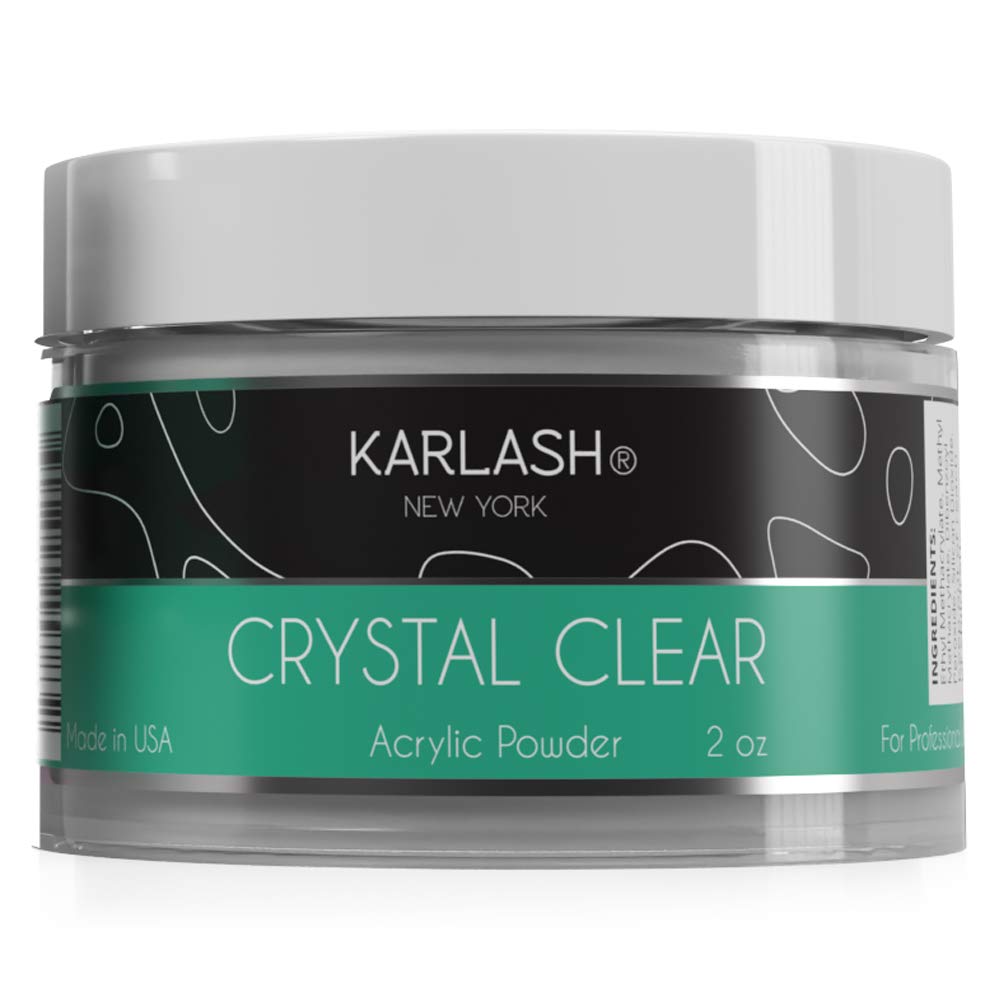 Karlash Professional Polymer Kit Acrylic Powder Crystal Clear 2 oz and Acrylic Liquid Monomer 4 oz for Doing Acrylic Nails, MMA free, Ultra Shine