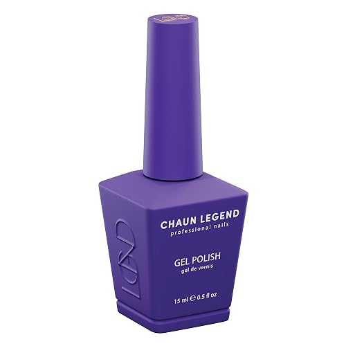 Chaun Legend UV Gel Nail Polish, 0.5 Ounce Long Lasting Salon Quality, Bubble Free Professional Manicures, Quick Dry High Shine, Huckleberry LG5074 Beauty & Personal Care Chaun Legend Professional Nails