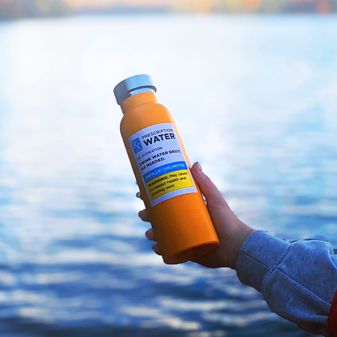 Wild Eye Designs Insulated Stainless Steel Double Wall Water Bottle - RX Style 20 Fluid Oz