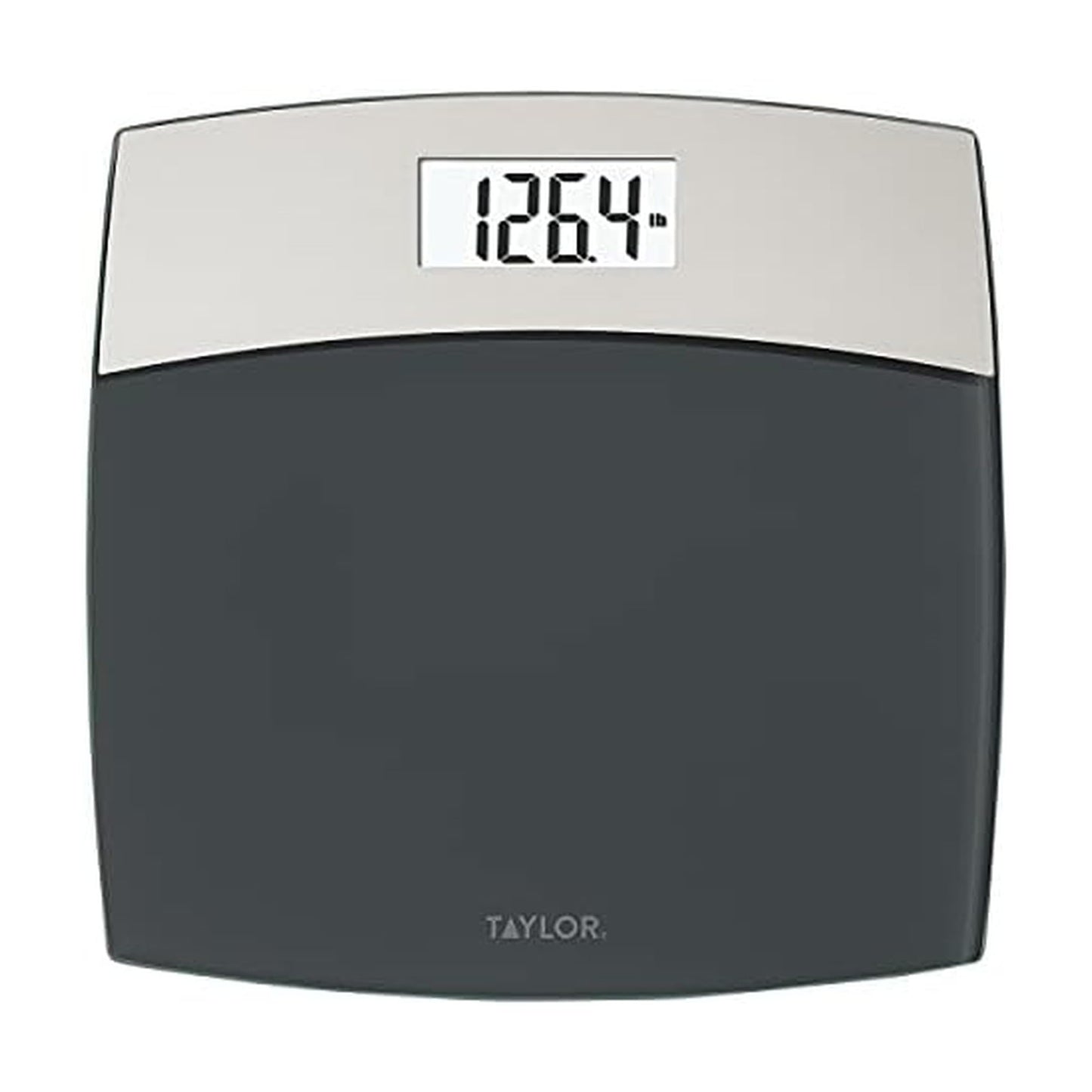 Taylor Digital Scales for Bodyweight Mixed Metal with Brushed Stainless Steel, 440 LB Capacity, Bathroom Scale, White Backlight Readout, Highly…