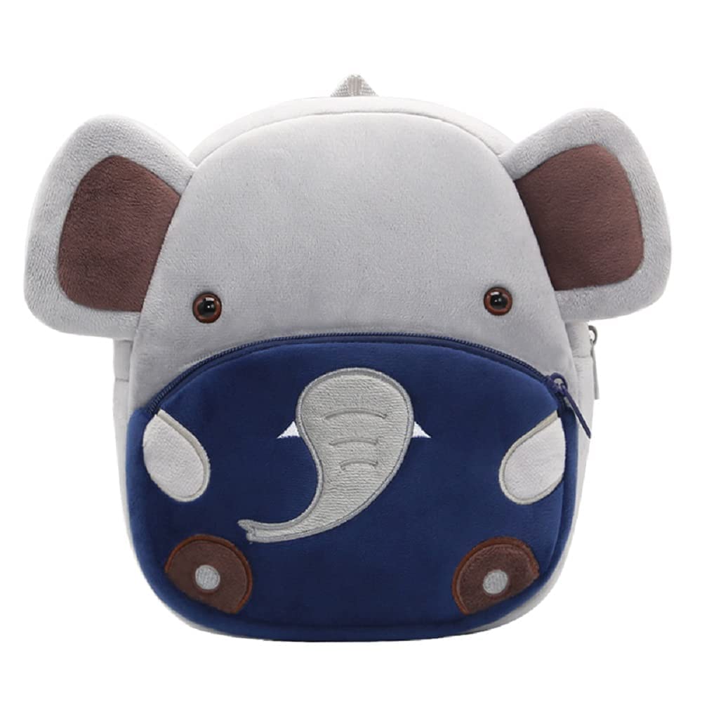 Cute Animal Cartoon Backpack School Bag, for Toddler Children Boys Girls, 3-5 Years Old, for Kindergarten Kids, Children, Unisex (Elephant)…