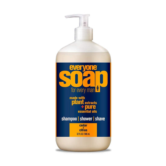 Everyone 3-in-1 Soap, Body Wash, Bubble Bath, Shampoo, 32 Ounce (Pack of 1), Cedar and Citrus, made with Essential Oils for Men and Women Beauty & Personal Care everyone for every body