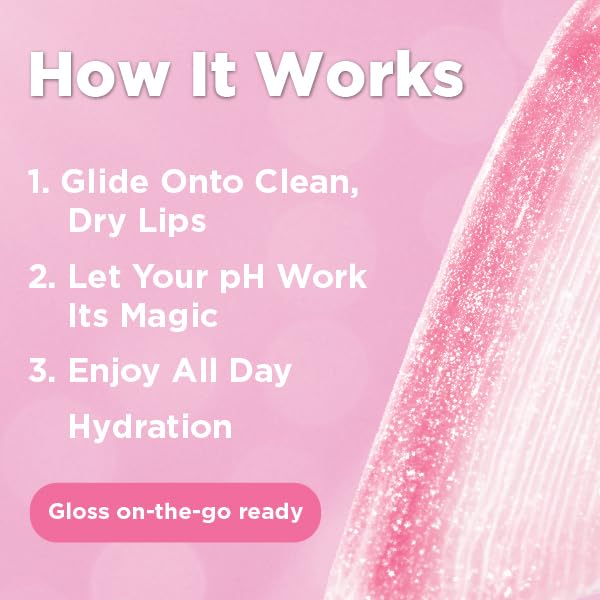 LIVAURA Shimmer Lip Gloss pH Activated, Glitter Lip Gloss for Women, Glossy, Shiny, Sparkly LipGloss, High-Shine Glittery Lipstick, Glimmer Sparkle