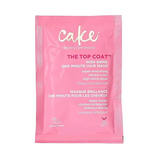 Cake Beauty The Top Coat One Minute High Shine Hair Mask, 1.76 Ounce