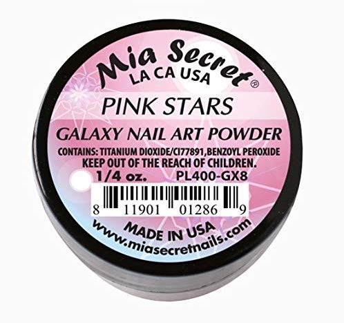 Mia Secret Professional Galaxy Collection Acrylic Powder 1/4 oz (Pick Your Color) (PINK STARS) Beauty & Personal Care Mia Secret