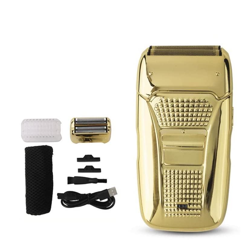 Electric Shaver Hair Cleaning Razor Beard Foil Shaving Machine Finishing Tool for Men(Gold) Beauty and Personal Care RASRGTRQ
