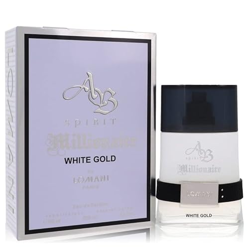 Lomani Spirit Millionaire White Gold Men EDP Spray 3.3 oz