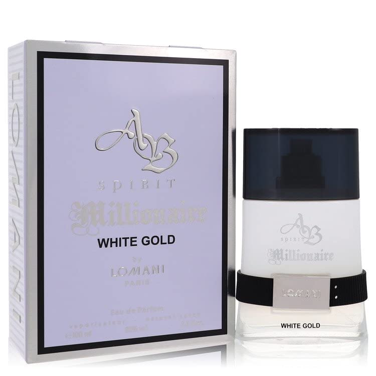Lomani Spirit Millionaire White Gold Men EDP Spray 3.3 oz