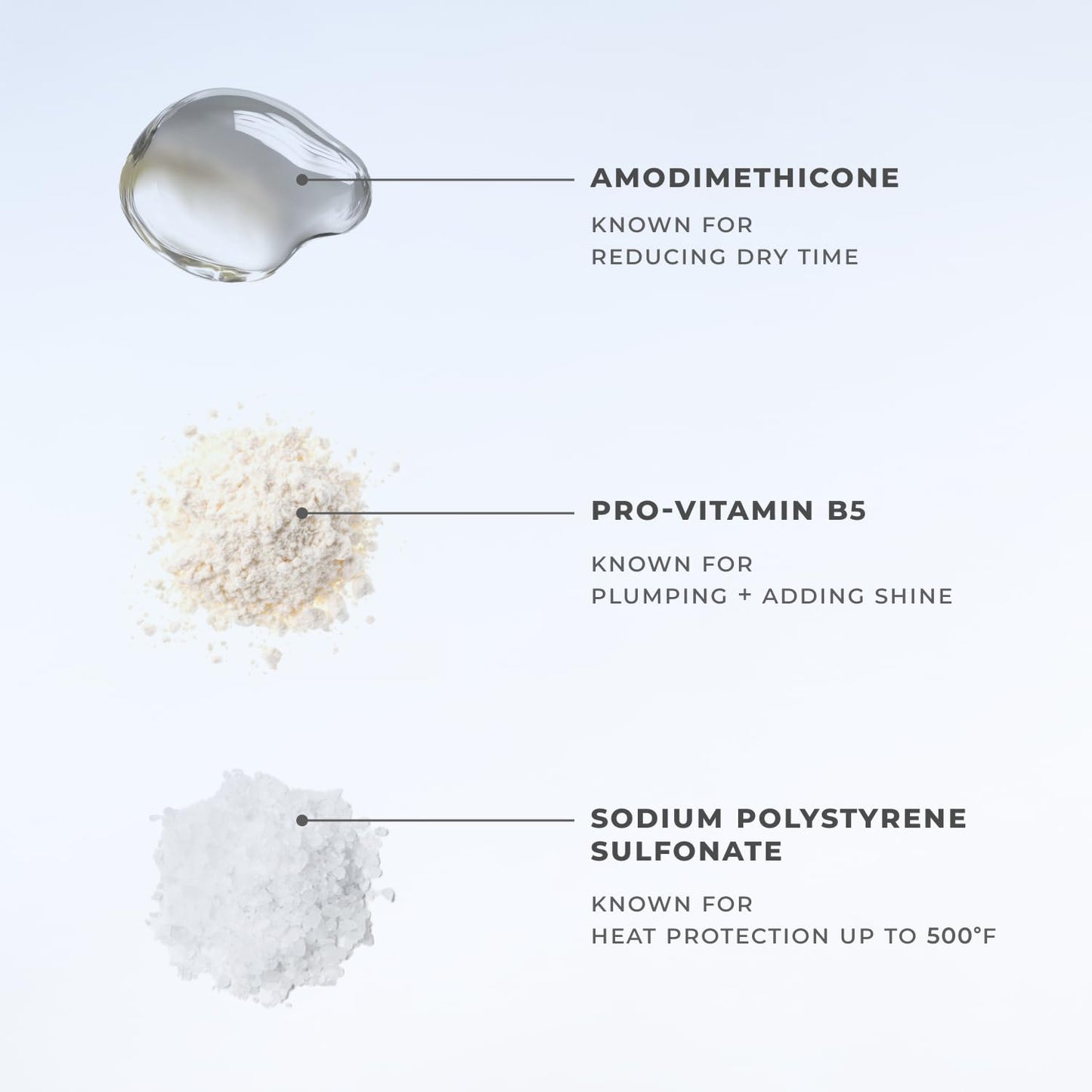 XMONDO Hair Forcefield Heat Shield – Vegan Heat Protectant with Pro-Vitamin B5, Shields up to 500°F, Reduces Drying Time, Light Hold, 8 fl oz