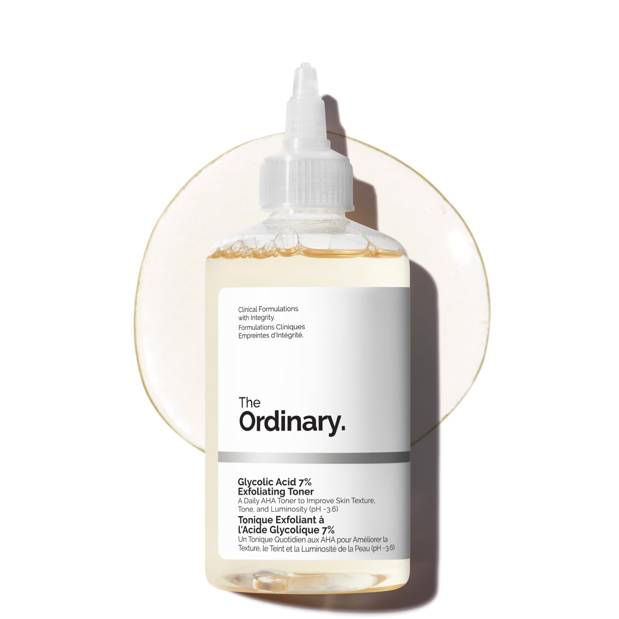 The Ordinary Glycolic Acid 7% Exfoliating Toner, Brightening and Smoothing Daily Toner for More Even-Looking Skin Tone, 8.1 Fl Oz Beauty and Personal Care The Ordinary
