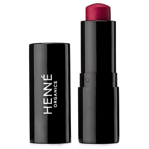 Henné Organics Luxury Lip Tint - Moisturizing, Sheer Natural Color - Blissful (Raspberry)