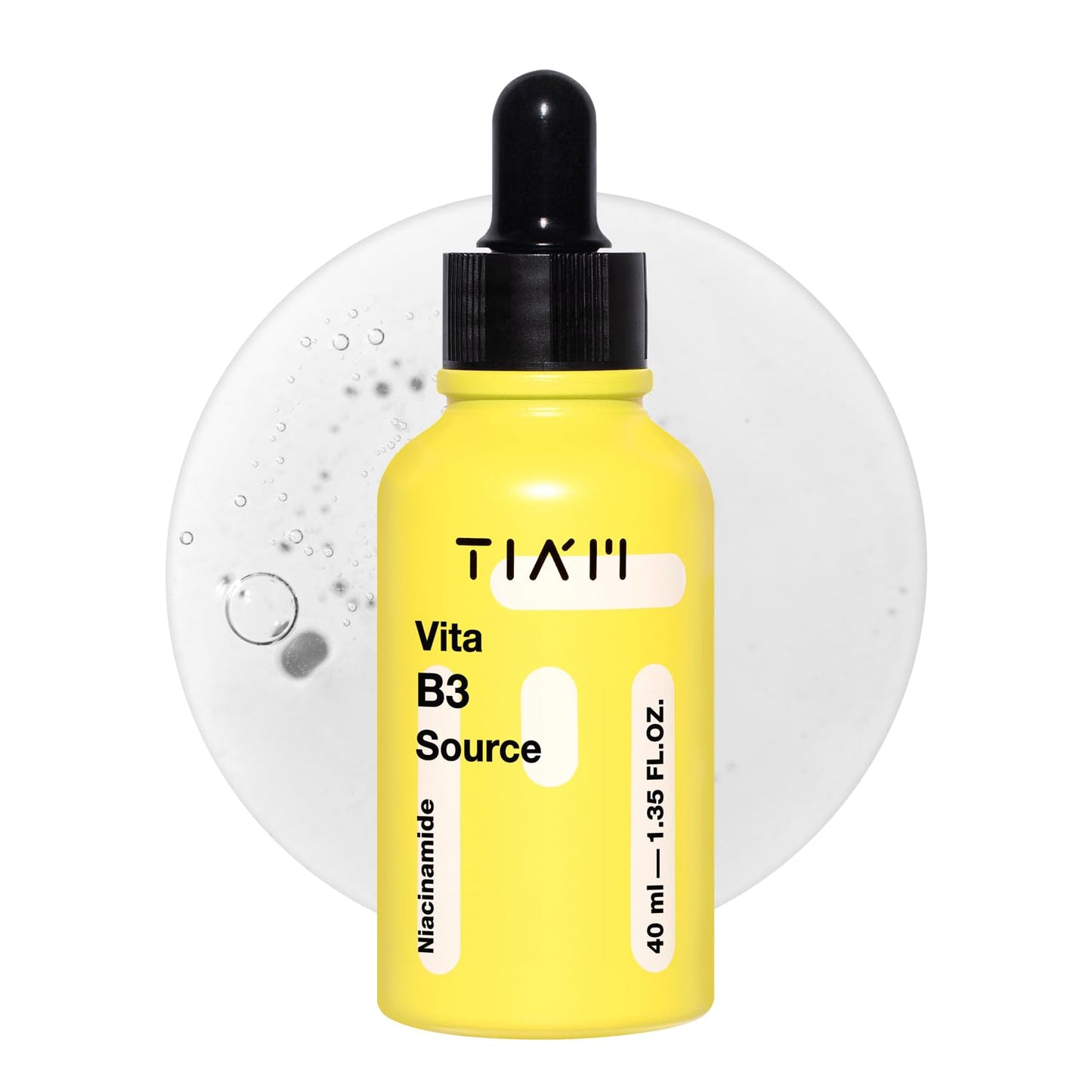 TIA'M Vita B3 Source, 1.35 fl oz, 10% Niacinamide Glow Serum with 2% Arbutin for Radiant & Balanced Skin, Vegan Korean Skin Care