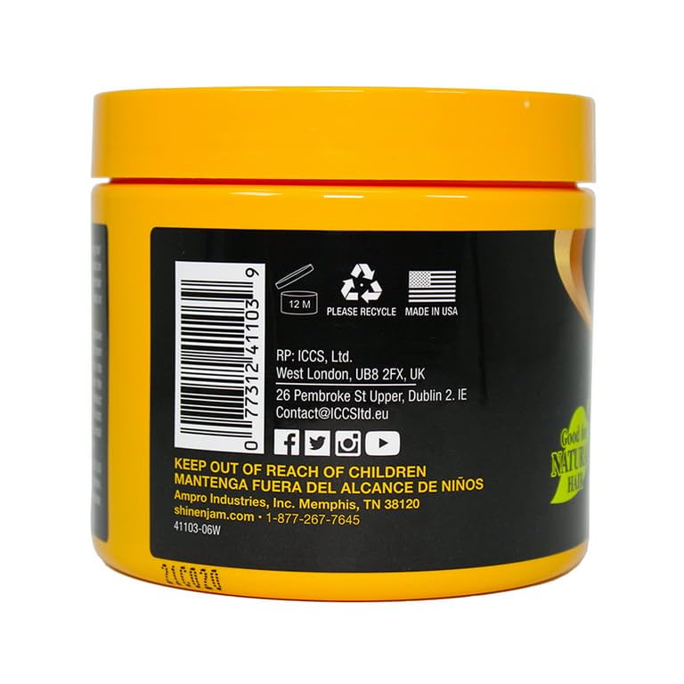 Shine N Jam Conditioning Gel Extra Hold 16 Ounce Jar (473ml) (3 Pack)