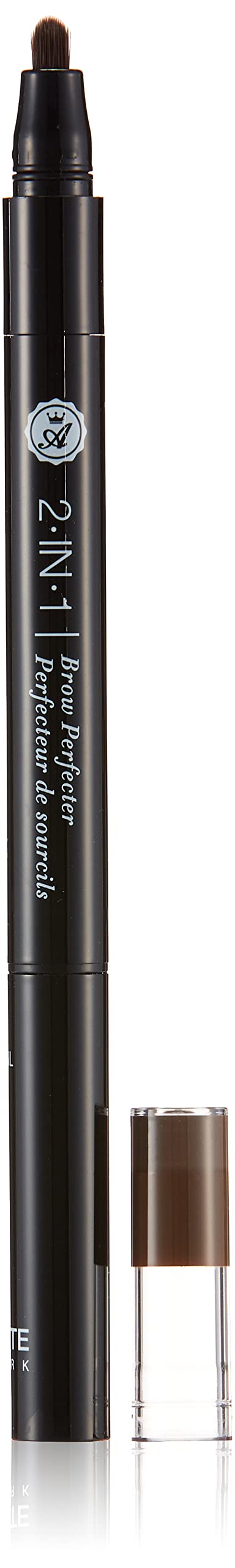 Absolute New York 2-in-1 Brow Perfecter, Dual-Ended Eyebrow Tool, Pencil and Pomade (AEBD02 Dark Brunette)