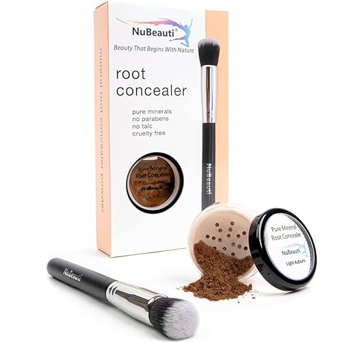 NuBeauti Hair Root Touch Up Powder - Light Auburn - 11 True-to-Nature Root Concealer Shades - Long-lasting, Fragrance Free, Talc & Paraben Free -