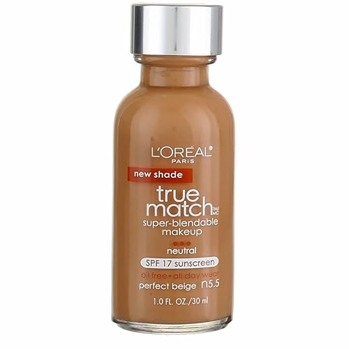 L'Oreal Paris True Match Super-Blendable Makeup, Neutral Perfect Beige [N5.5] 1 oz (Pack of 2)