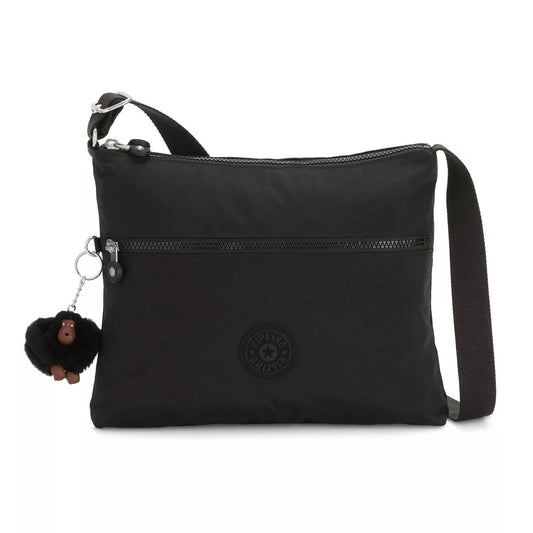 Kipling Womens Women's Annabelle Bag, Medium Handbag, Polyester Crossbody Bag, Black Tonal, 11.25 L x 9.5 H 1.5 D US