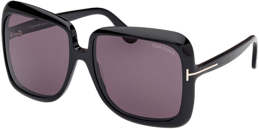 Tom Ford LORELAI FT1156 Black/Smoke Violet 59/16/135 women Sunglasses