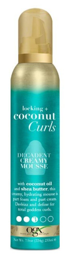 Ogx Locking + Coconut Curls Decadent Creamy Mousse