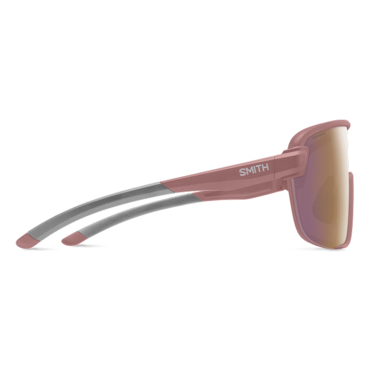 SMITH Bobcat Sunglasses with Chromapop Lenses - Polarized Sunglasses - for Men & Women - Matte Chalk Rose ChromaPop Rose Gold Mirror