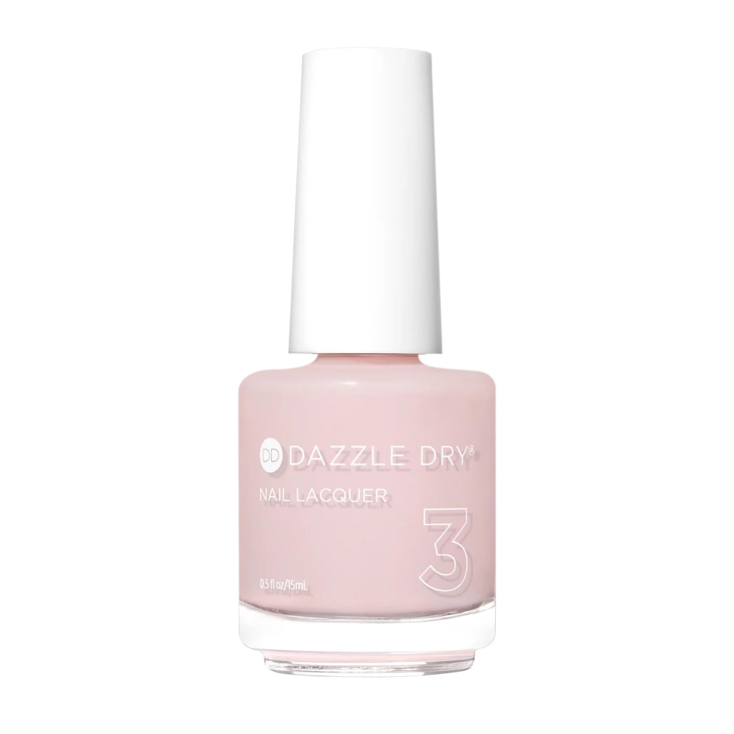 Dazzle Dry Nail Lacquer (Step 3) - Mind Your Mani - A pale, barely there nude with pink undertones. Sheer cream. (0.5 fl oz)