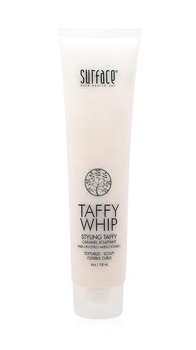 Surface Hair Taffy Whip, Styling Sculptant For Men And Women, With Natural Fibers for Structured Styling, 4 Oz.