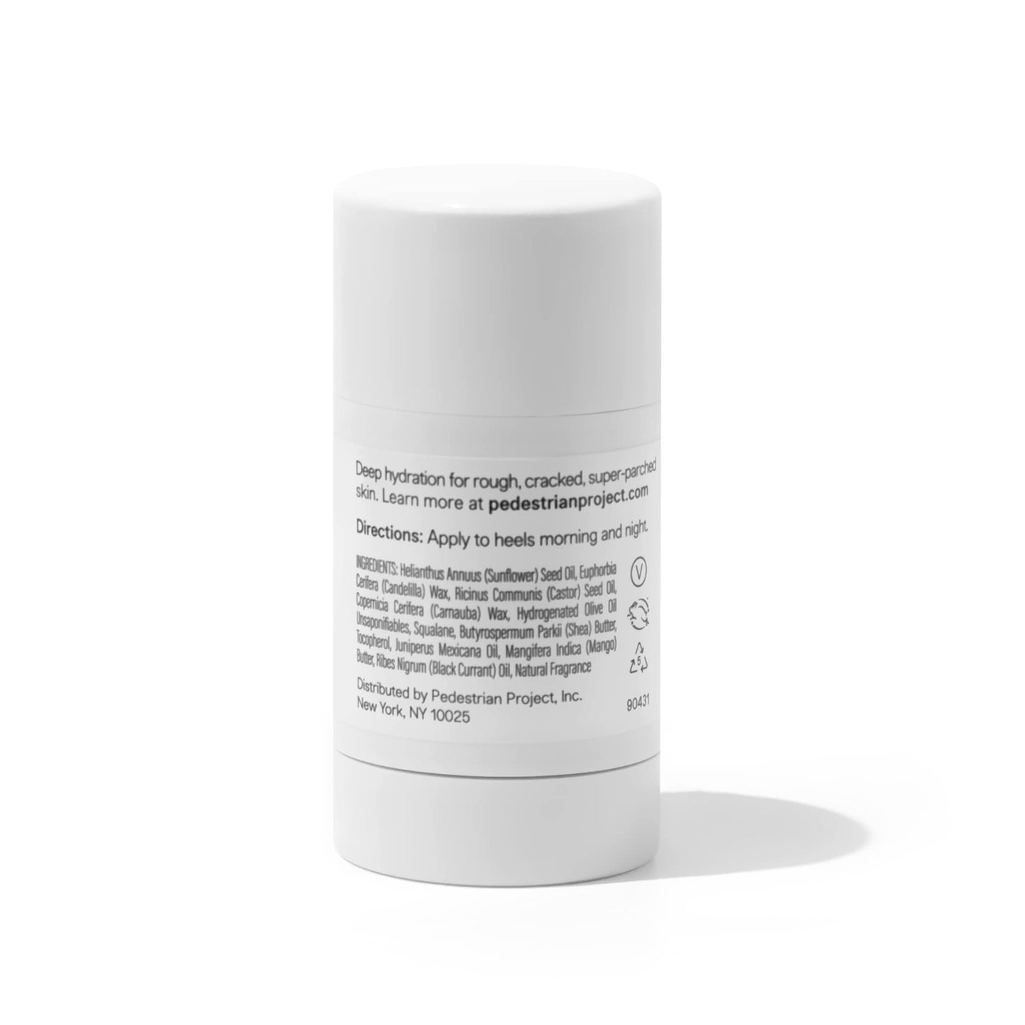 Pedestrian Project Cracked Heel Repair Foot Care Balm, Smooths & Fills Cracks & Rough Skin with Healing Shea & Mango Butters, Vegan, Cruelty Free, 1