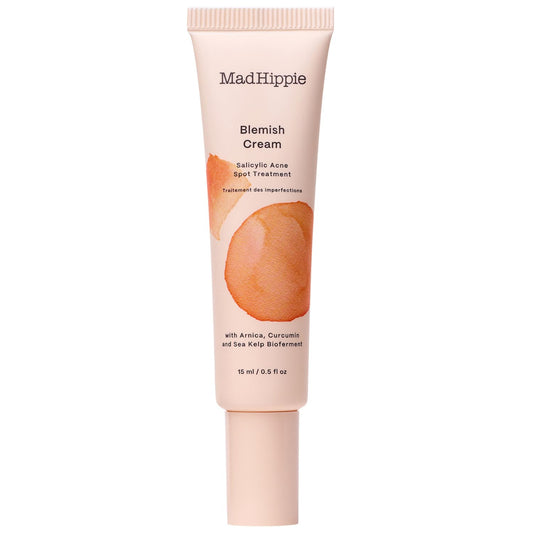 Mad Hippie Blemish Cream - Acne Spot Treatment with 2% Salicylic Acid and Redness Reducing Arnica, Curcumin, and Calendula, 0.5 Oz