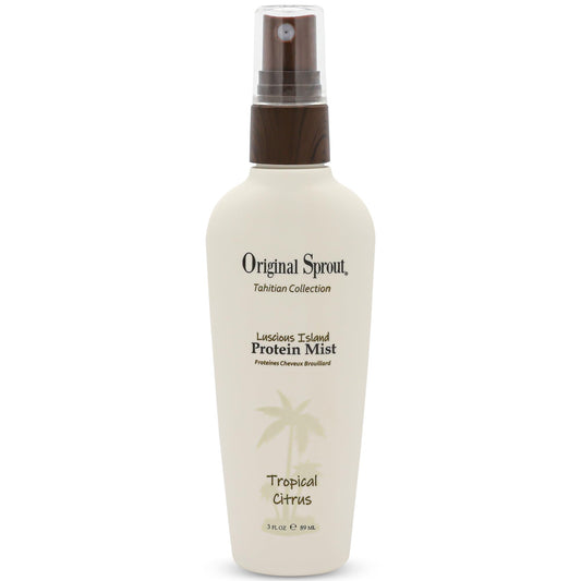 Original Sprout Luscious Island Protein Hair Mist for All Hair Types, Lightweight Leave-In Spray for Dry or Damaged, Heat-Styled & Color-Treated