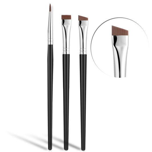 Fine Angled Eyeliner Brush, JASSINS Ultra thin Precision EyeLiner Makeup Brushes Set, Fine Point Eyeliner Brush, Synthetic Bristles Eye Makeup Tool (3 Beauty and Personal Care JASSINS Default Title