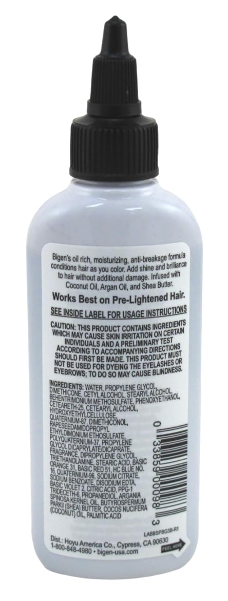 Bigen Semi-Permanent Haircolor #Bg3 Burgundy 3 Ounce (88ml) (6 Pack)