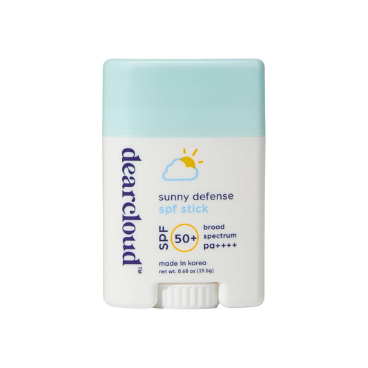 dearcloud Sunny Defense Sunscreen Stick SPF 50+ PA++++ - Korean Sunscreen for Face & Travel Size (.68 oz)