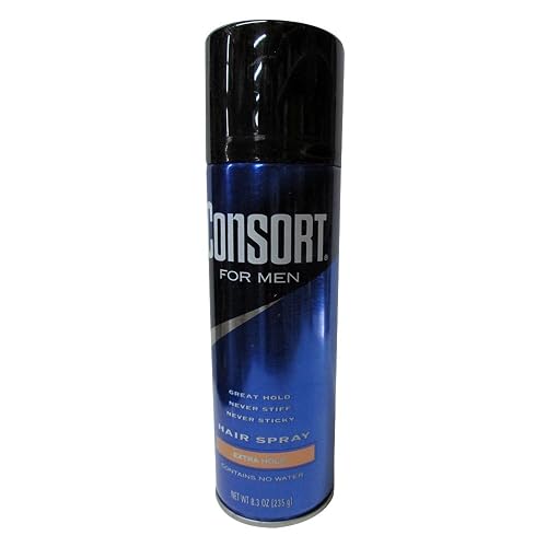 Consort For Men Hair Spray Aerosol, Extra Hold, 8.30 oz, 10-Pack