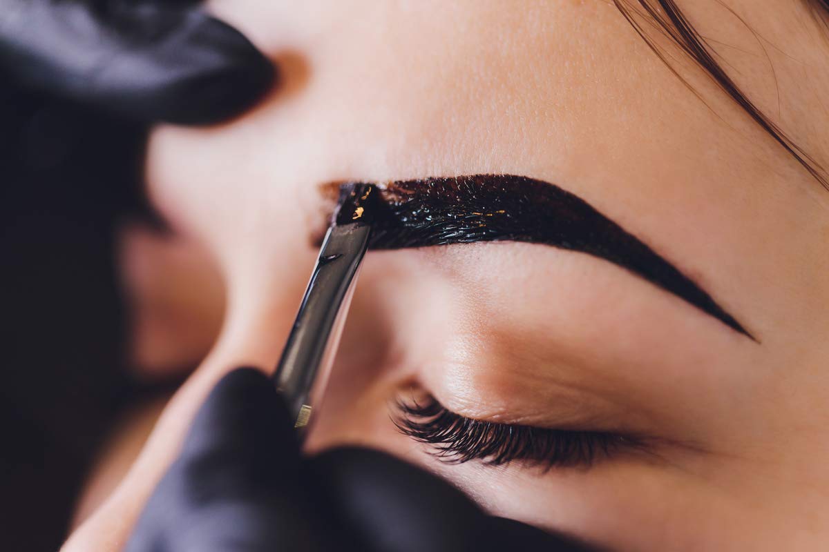 Dual-Ended Eyebrow & Lash Tint Brush - Angled Tip with Spoolie Comb for Henna by Existing Beauty