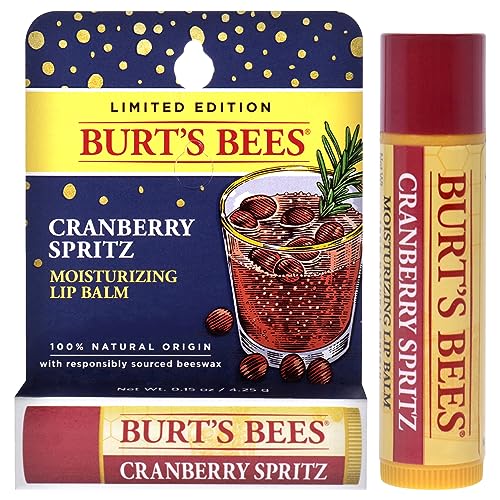 Cramberry Spritz Moisturizing Lip Balm by Burts Bees for Unisex - 0.15 oz Lip Balm