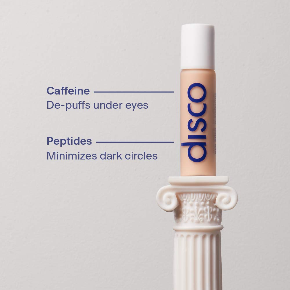 Disco Men's Eye Bag Treatment, Roller Serum for Men, Under Eye Cream Natural Caffeine Anti Aging Stick Balm, Reduce Puffiness, Wrinkles, Dark Circles