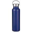 Gteller Double Walled Stainless Steel Vacuum Insulated Sports Water Bottle with Portable Stainless Lid, Wide Mouth（Blue 25oz）