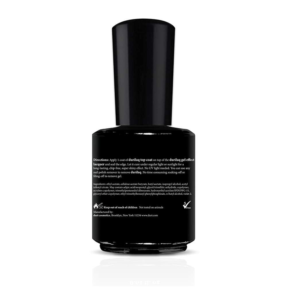duri Nail Polish, Durilaq Gel Effect Top Coat, Glossy, Fast Drying and Long Lasting Gel Like Look, 0.61 Fl Oz Cosmetics Beauty & Personal Care duri
