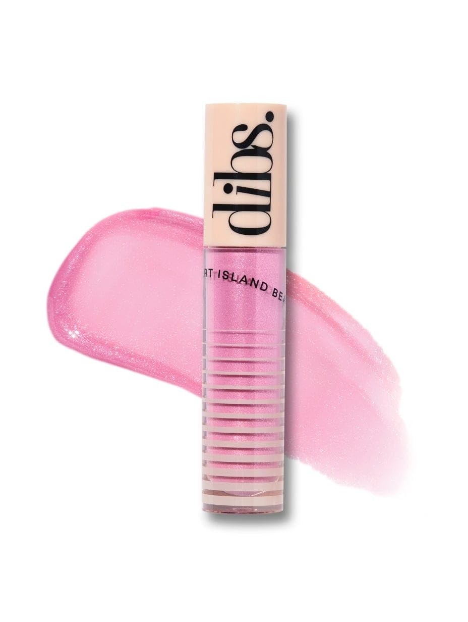 DIBS beauty Go To Glossy Balm Lip Gloss Topper, 0.20 Ounce (Rock Candy)
