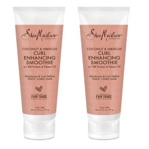 Coconut and Hibiscus Curl Enhancing Smoothie by Shea Moisture for Women - 3.2 oz Cream - Pack of 2