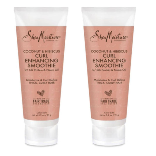 Coconut and Hibiscus Curl Enhancing Smoothie by Shea Moisture for Women - 3.2 oz Cream - Pack of 2