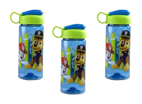 Zak Designs [3-Pack Paw Patrol 16.5oz Kids Sullivan Sports Water Bottle, BPA-Free