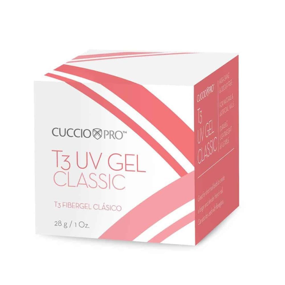 Cuccio Pro T3 UV Gel Classic - Easy Application - Strength And Durability - High Shine And Odor Free - Maintains Natural Nail Thickness - Optimal Beauty & Personal Care Cuccio