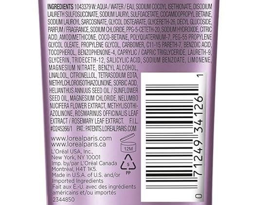 L’Oréal Paris Moisture Sulfate Free Shampoo, Hair Care for Color-Treated Hair with Rosemary Botanicals, EverPure, 8.5 Oz (Packaging May Vary)