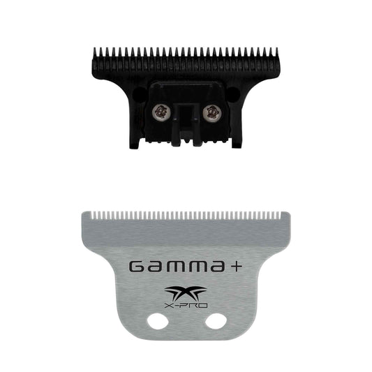 GAMMA+ Replacement Fixed Classic X-Pro Blade Stainless Steel with Black Diamond Carbon DLC The One Cutting Trimmer Blade Set Beauty and Personal Care GAMMA+