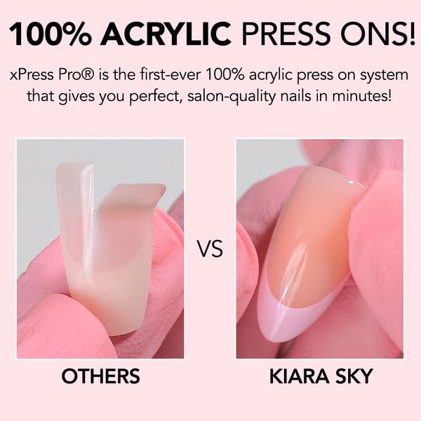 KIARA SKY PROFESSIONAL NAILS XPRESS PRO 100% ACRYLIC PRESS ON NAILS (Over The Line) Beauty & Personal Care KIARA SKY